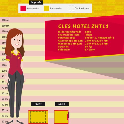 CLES hotel Hotelzimmertresor