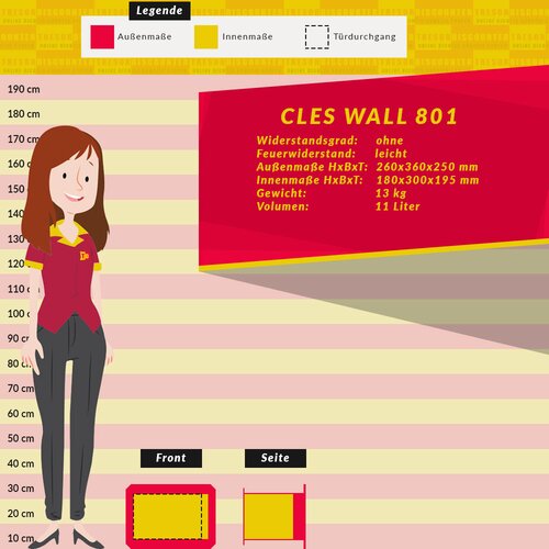 CLES wall 801 Wandtresor