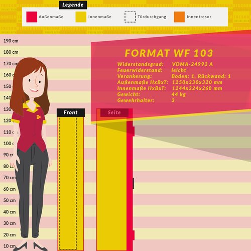 Format WF 103 Waffenschrank